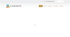 Desktop Screenshot of hhcabinets.com.au